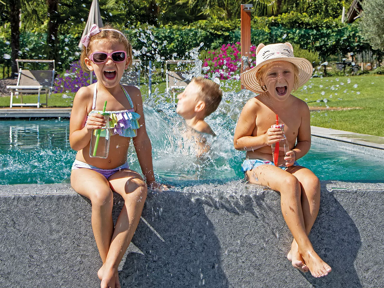 Kinder_Naturpool_Schwimmteich_Biopool_Schwimmbad_Bozen_Südtirol_Reider Garten Gartenbau Gartengestaltung